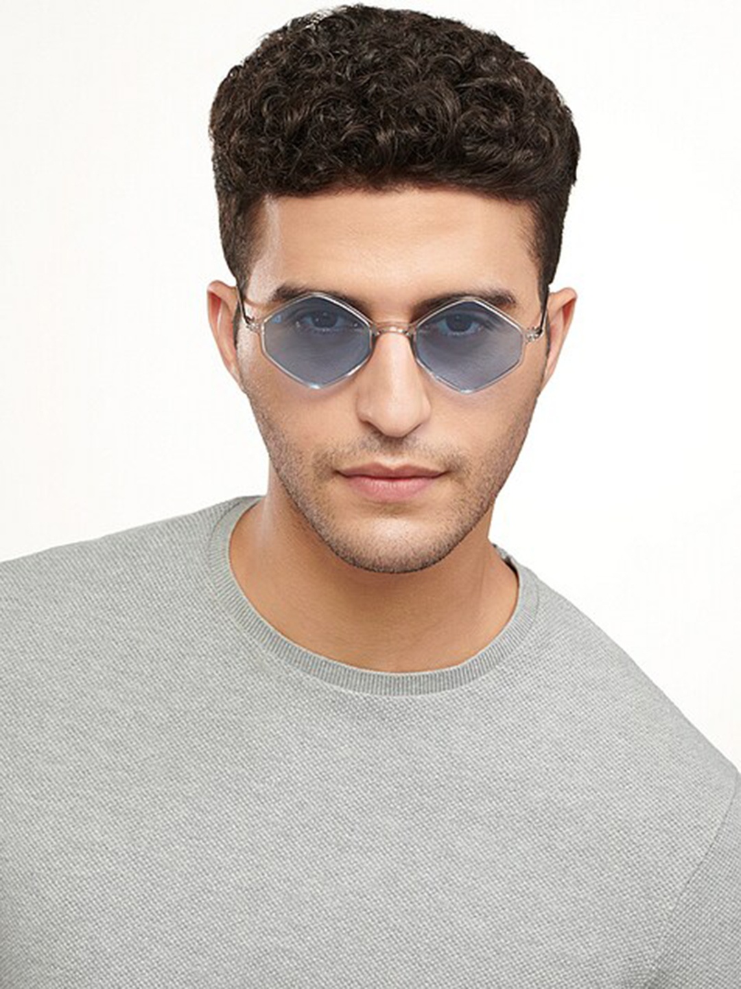 

Vincent Chase by Lenskart Unisex Blue Lens & White Other Sunglasses with Polarised and UV Protected Lens