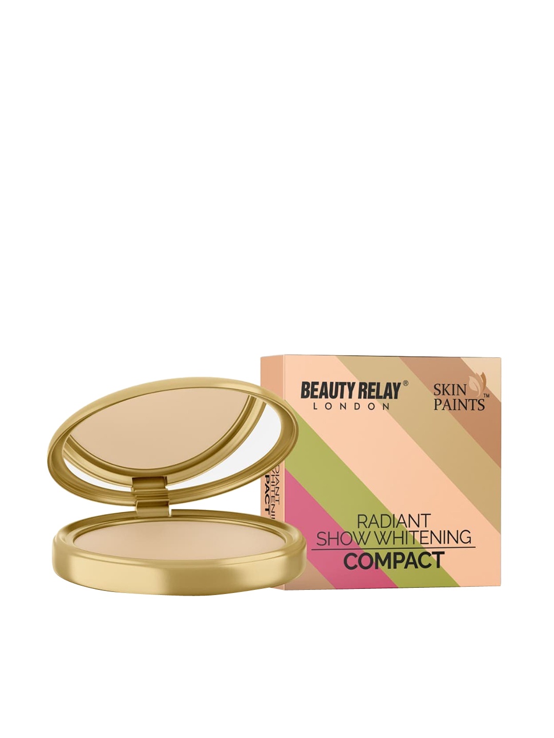 

BeautyRelay London Women Skin Paints Radiant Show Whitening Compact - 10g, Classic Beige, Na