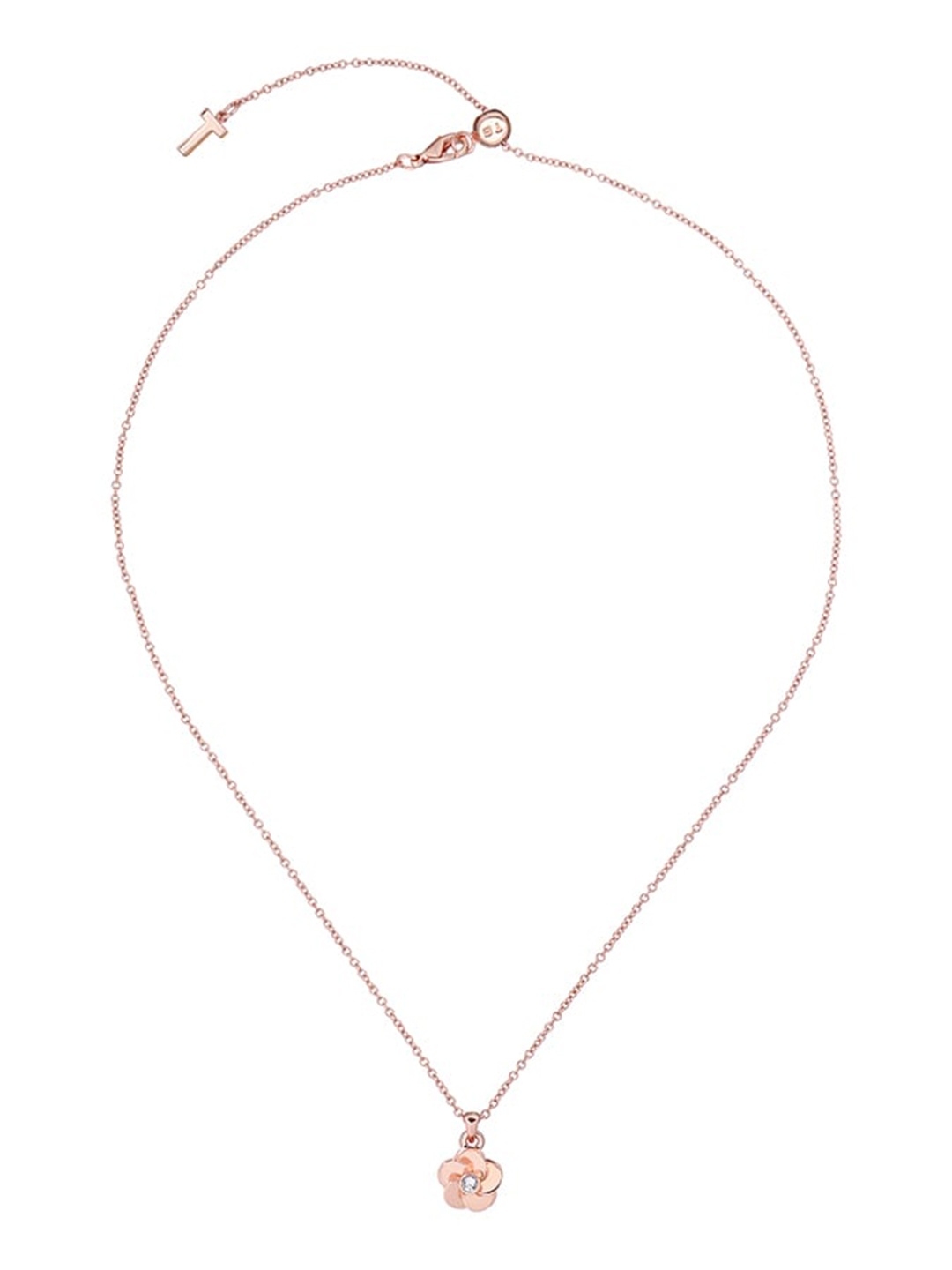 

Ted Baker Women Polished Flower Pendant, Rose