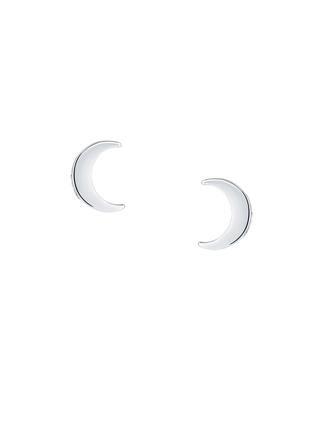 

Ted Baker Silver-Toned Crescent Shaped Studs Earrings