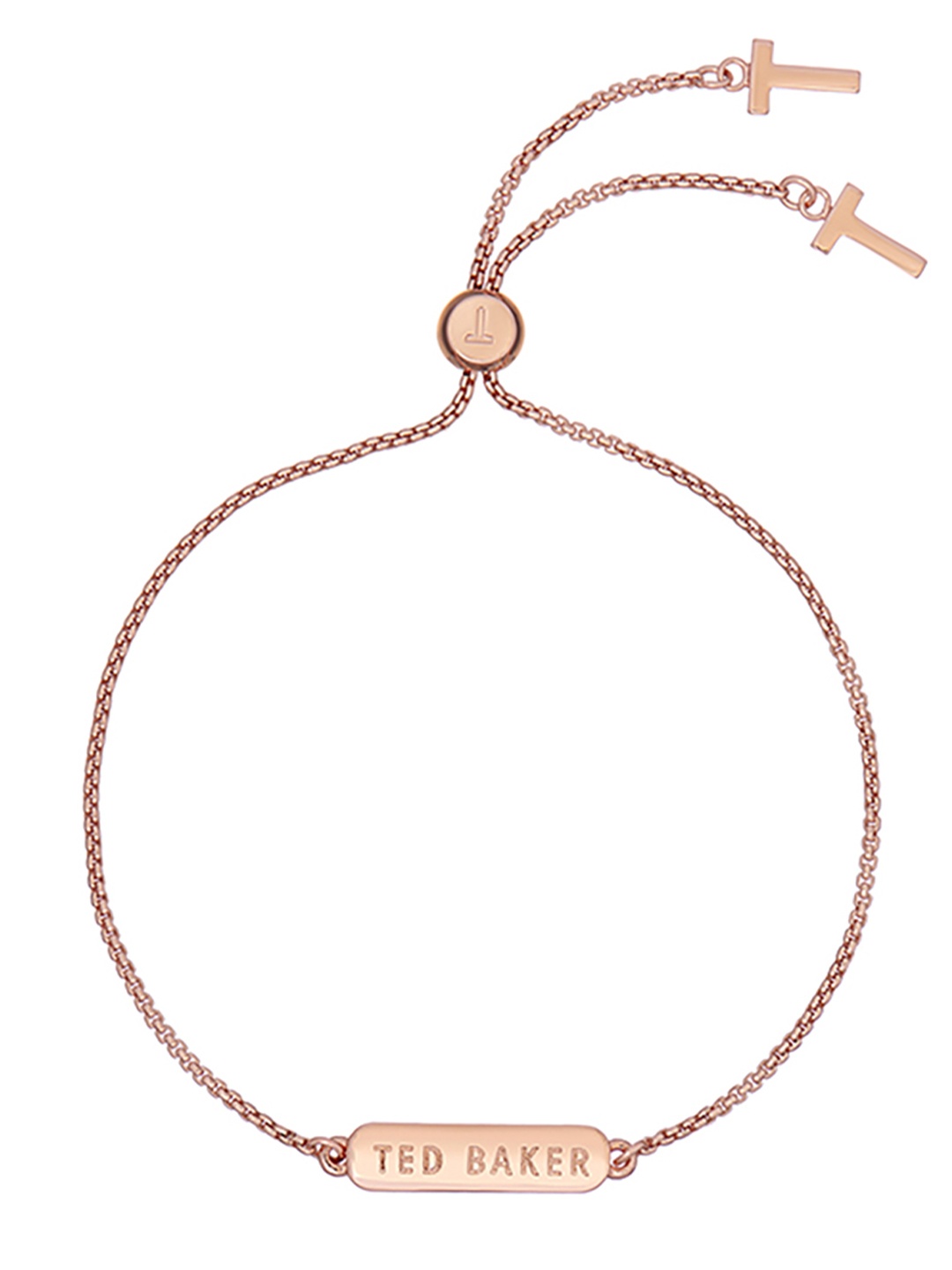 

Ted Baker Women Rose Brass Sparkle Bar Drawstring Charm Bracelet