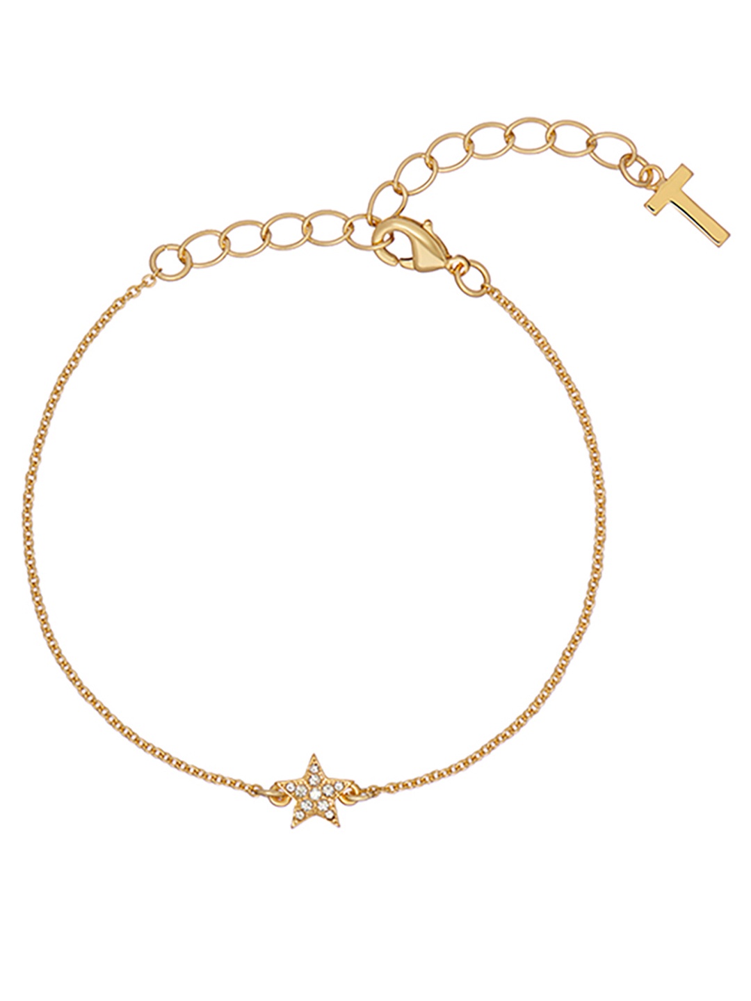 

Ted Baker Women Gold-Toned Pave Nano Star Crystals Charm Bracelet