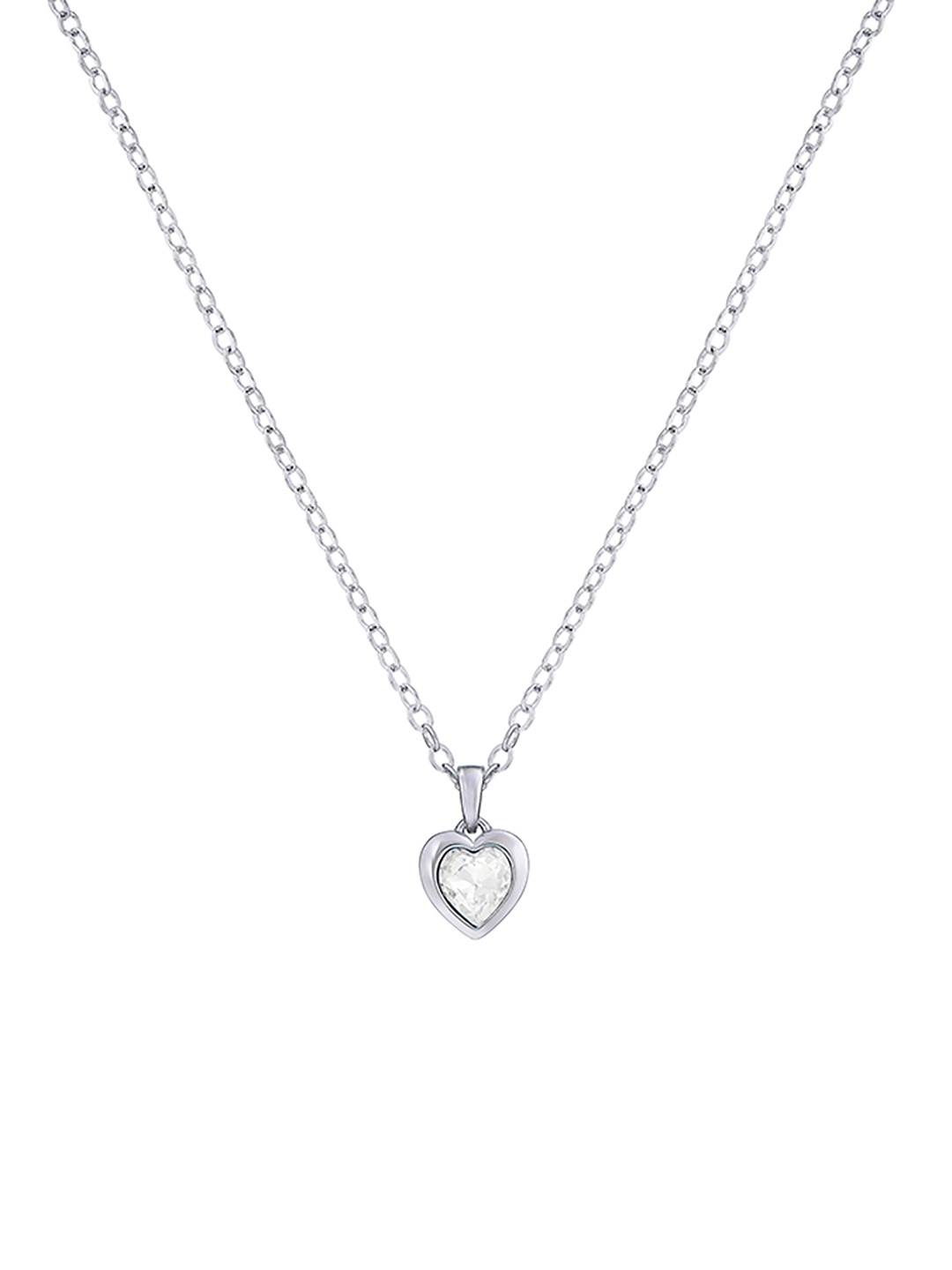 

Ted Baker Women HANNELA: Crystal Heart Pendant With Chain, Silver