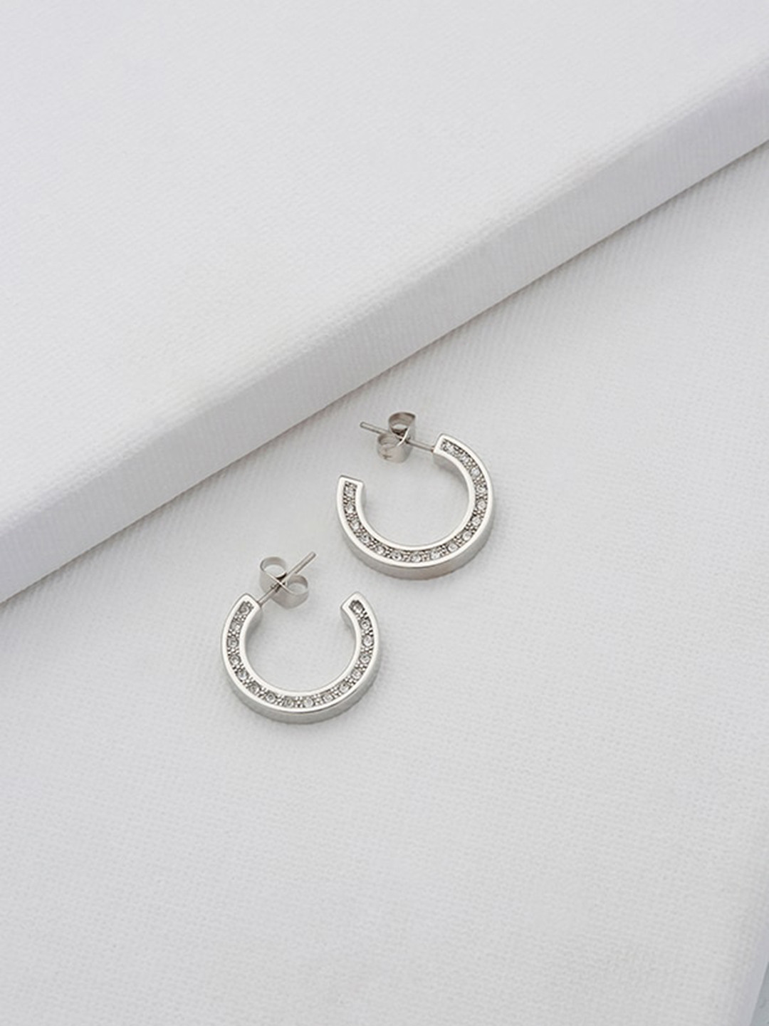 

Ted Baker Silver-Plated Circular Hoop Earrings