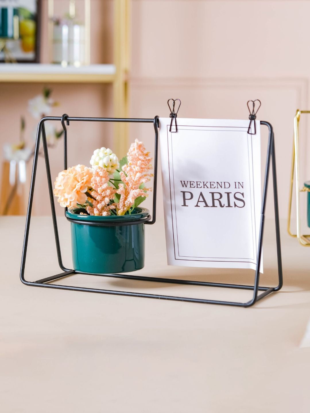 

Nestasia Green Solid Ceramic Planter With Stand