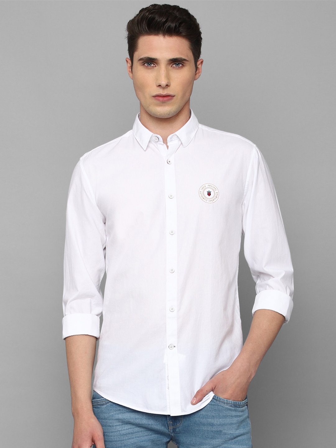 

Louis Philippe Sport Men White Slim Fit Casual Shirt