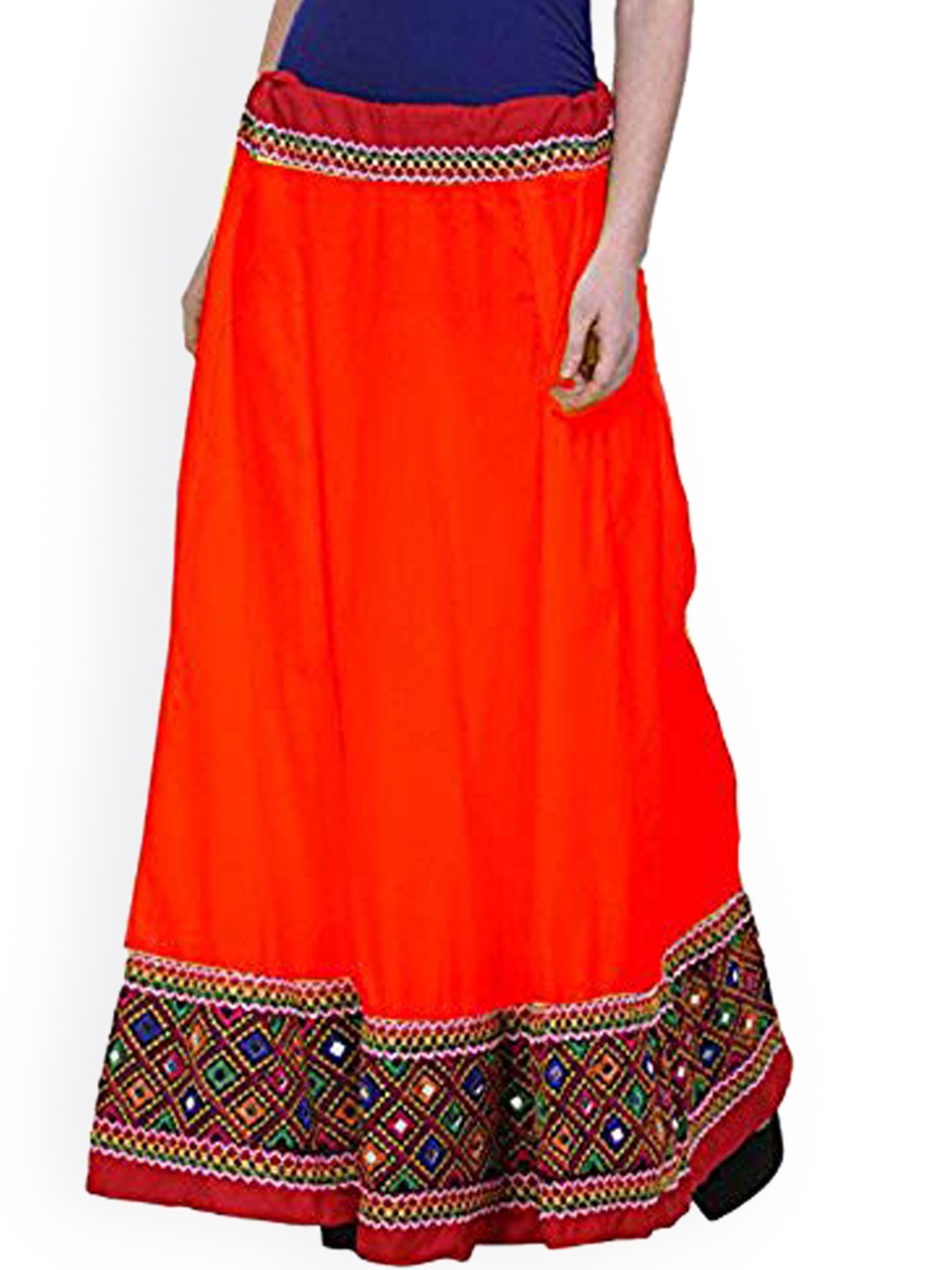 

Vastraa Fusion Red Women Embellished Long Skirt