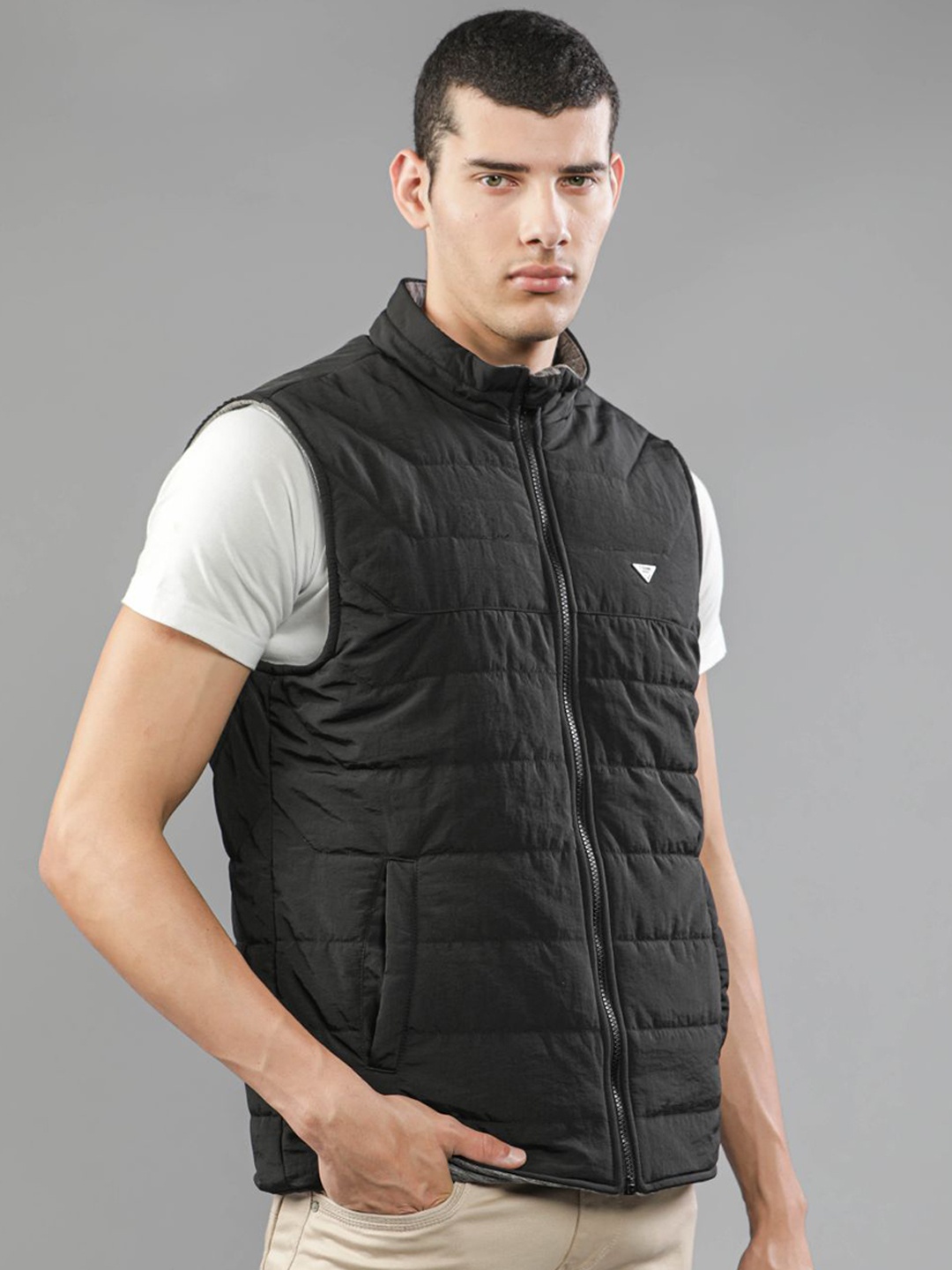 

t-base Men Reversible Padded Jacket, Black