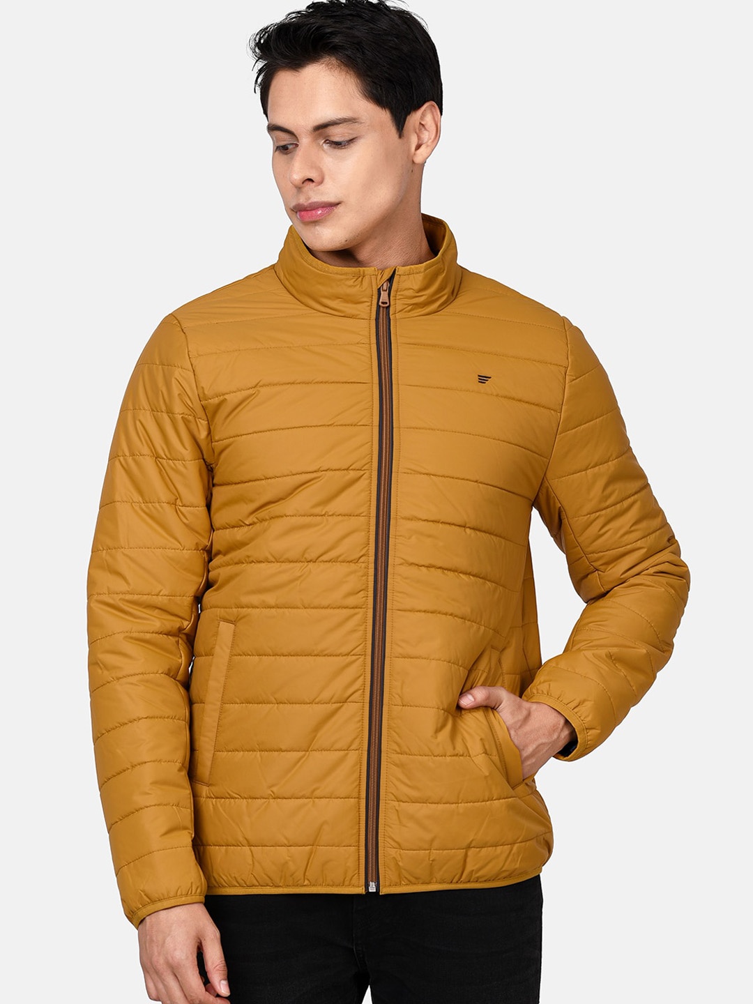 

t-base Men Mustard Windcheater Padded Jacket