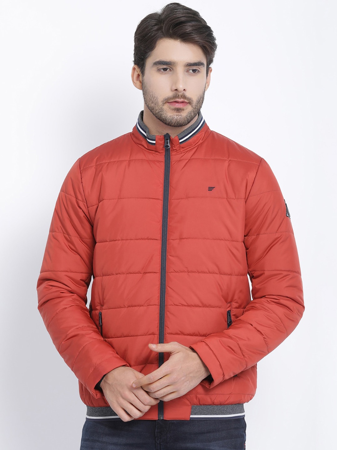 

t-base Men Rust Windcheater Puffer Jacket