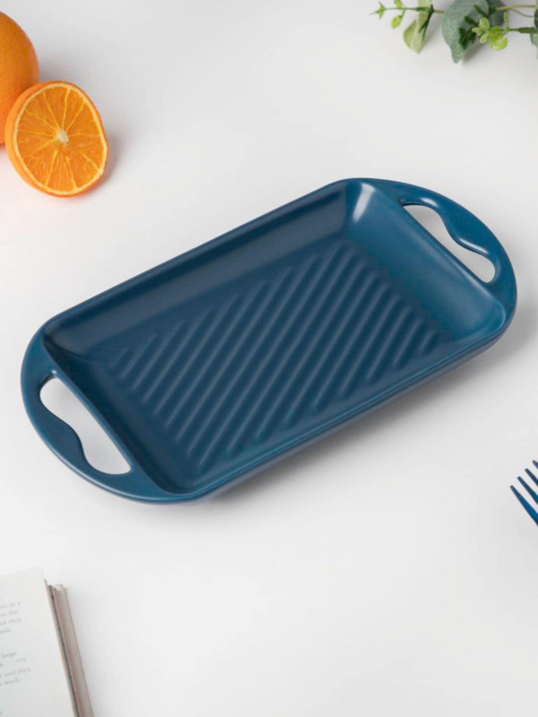 

Nestasia Navy Blue Solid Baking Tray