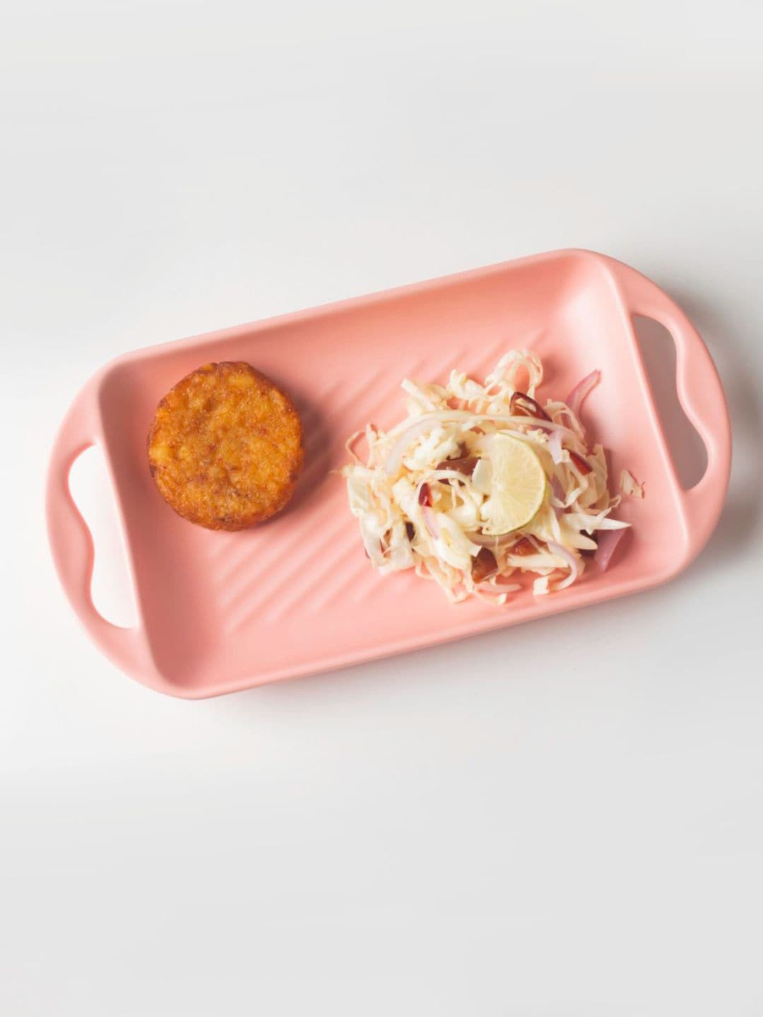 

Nestasia Pink Solid Ceramic Baking Tray With Handle