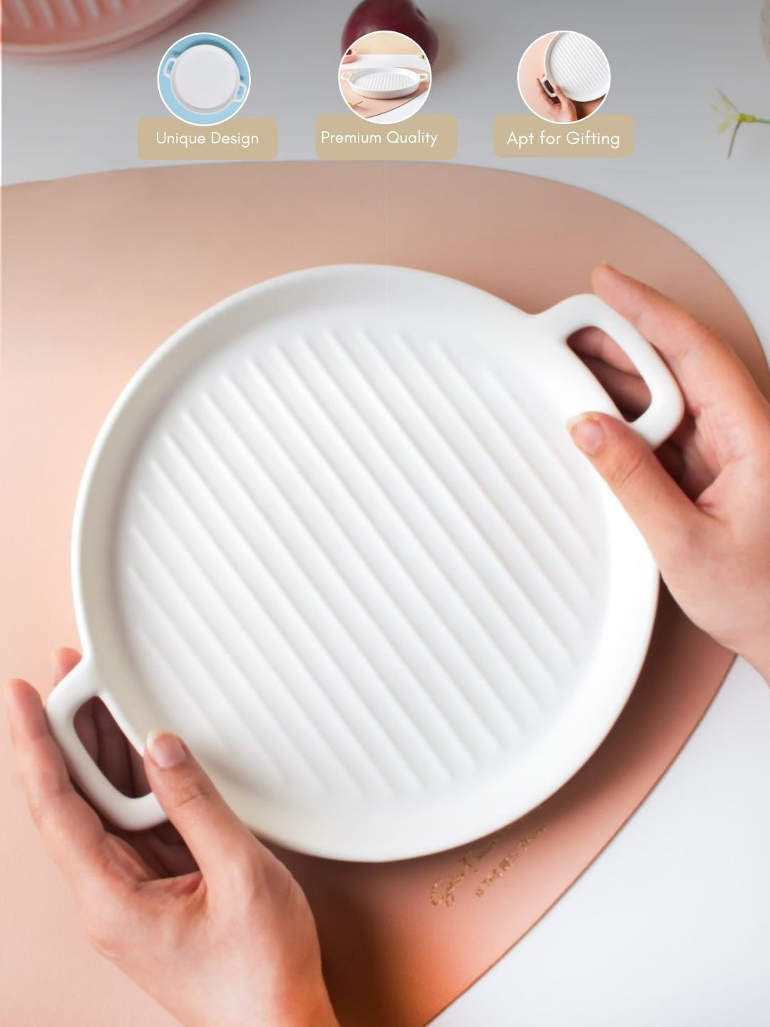 

Nestasia White Solid Porcelain Baking Dish