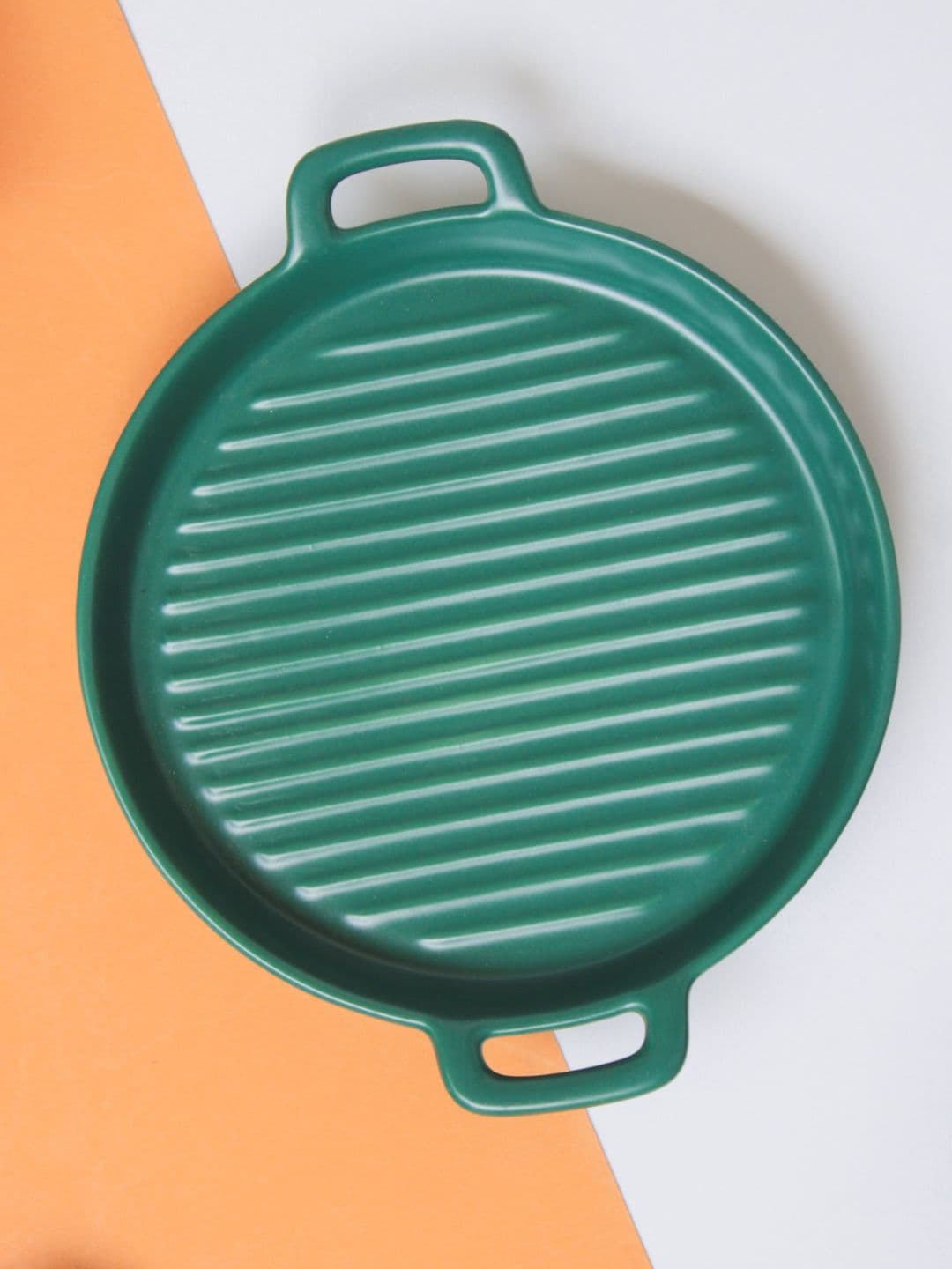 

Nestasia Solid Small Ceramic Baking Dish, Green