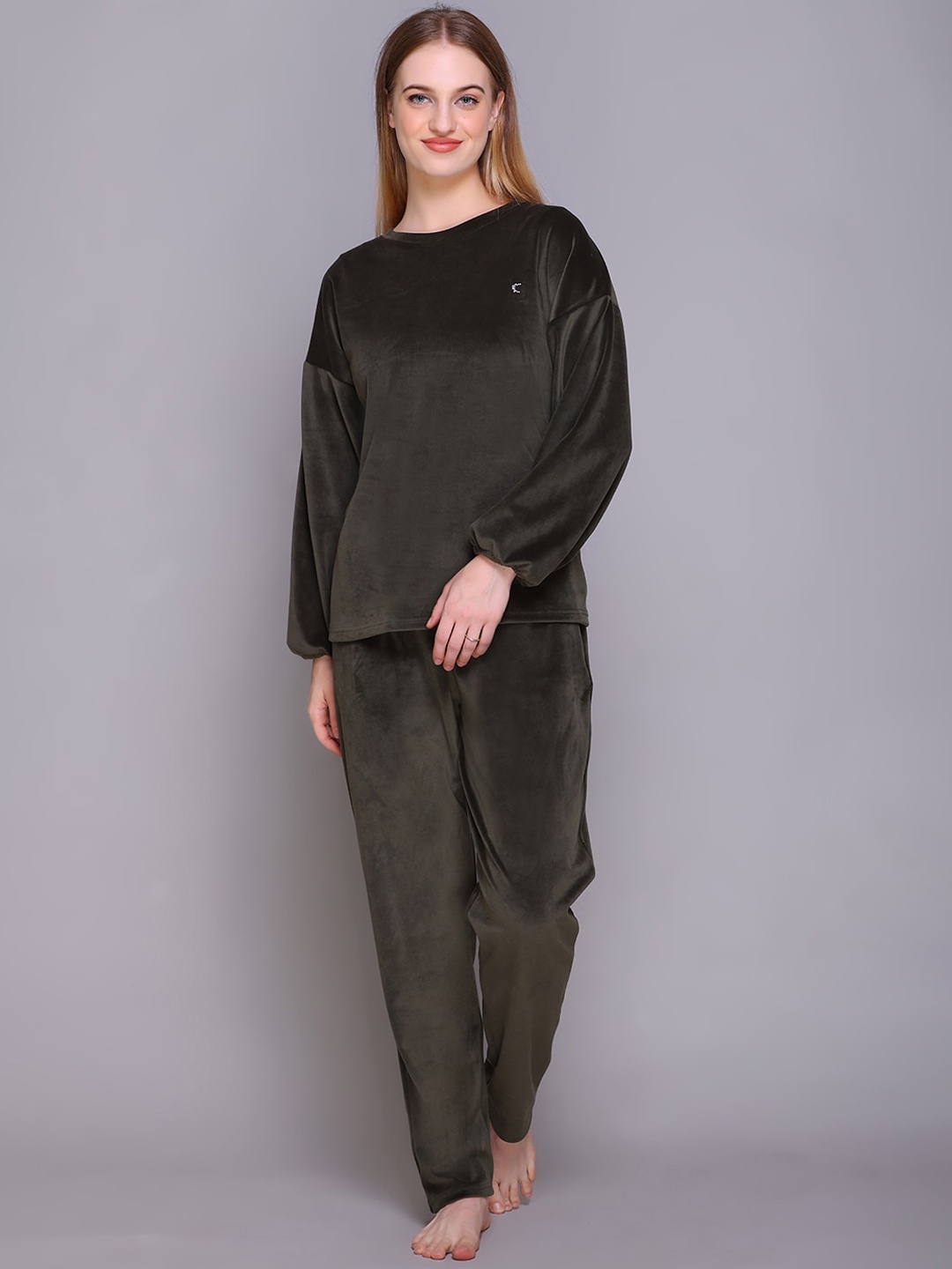 

Kanvin Women Night suit, Olive