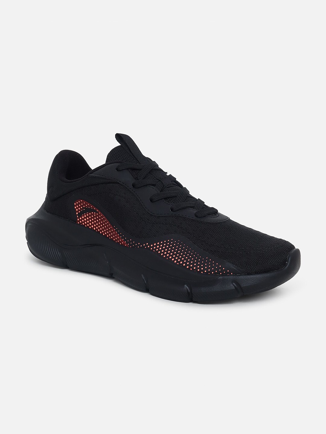 

Anta Men Black Mesh Walking Non-Marking Sports Shoes