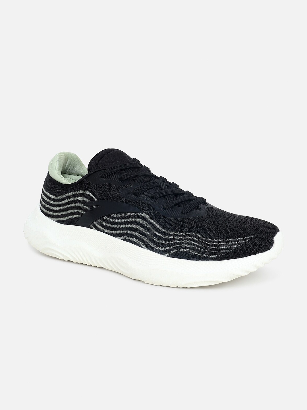 

Anta Men Black Mesh Running Non-Marking Shoes