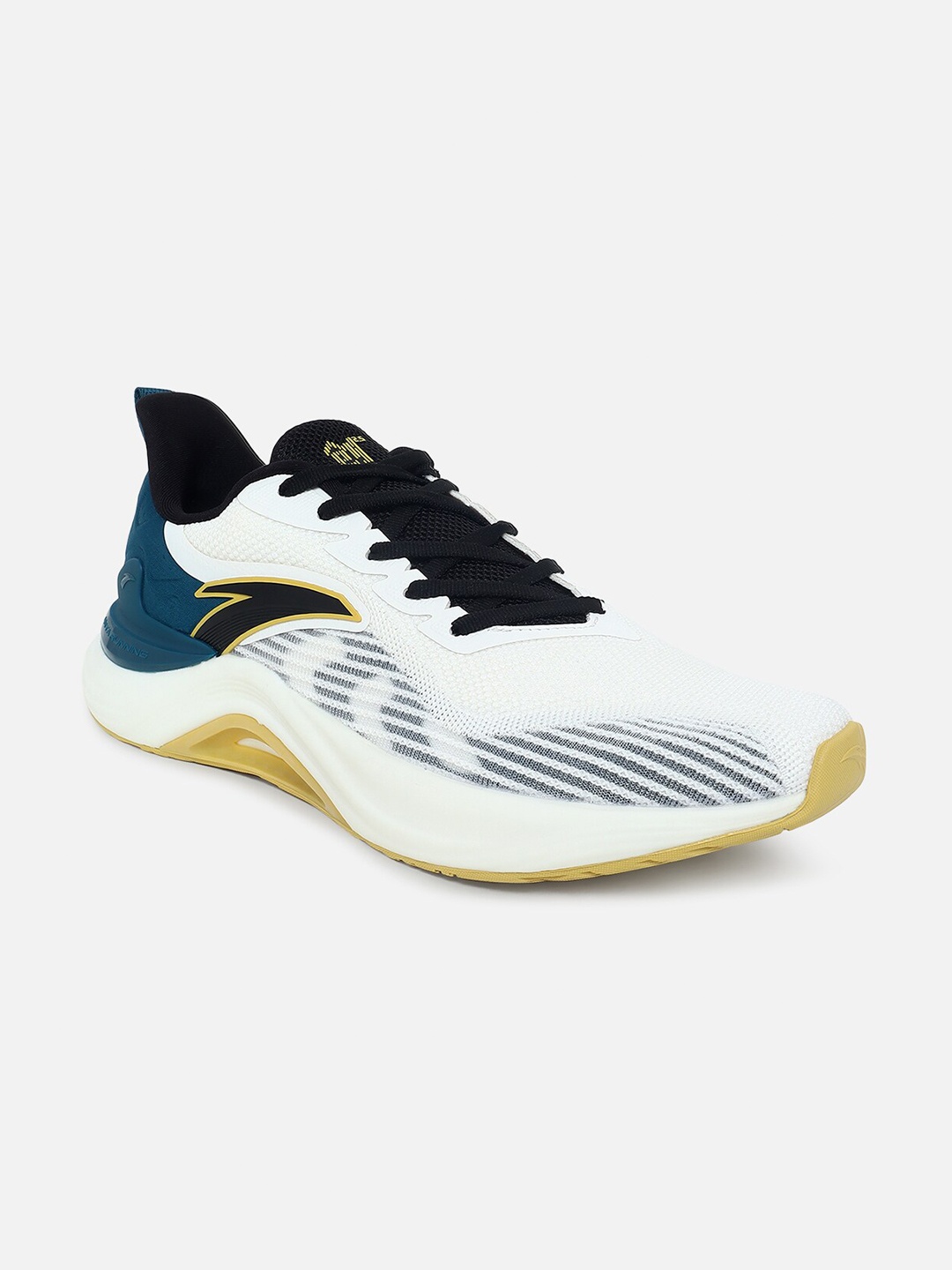 

Anta Men White & Teal Non-Marking Running Sports Shoes