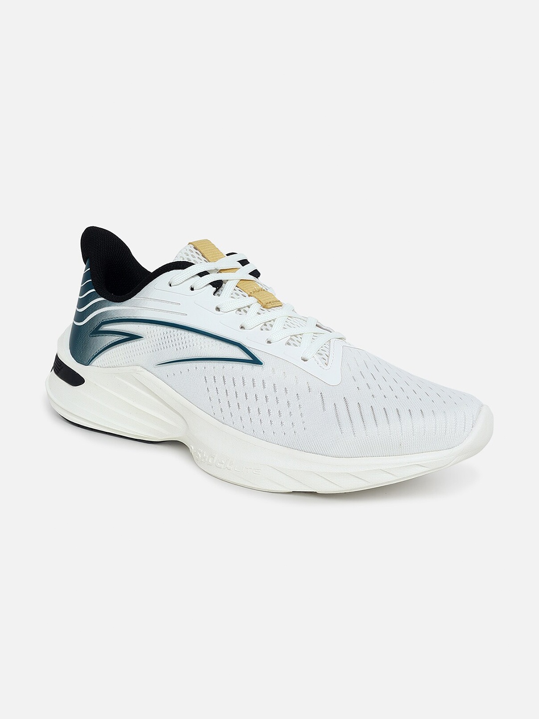 

Anta Men Beige Mesh Walking Non-Marking Lace Up Shoes