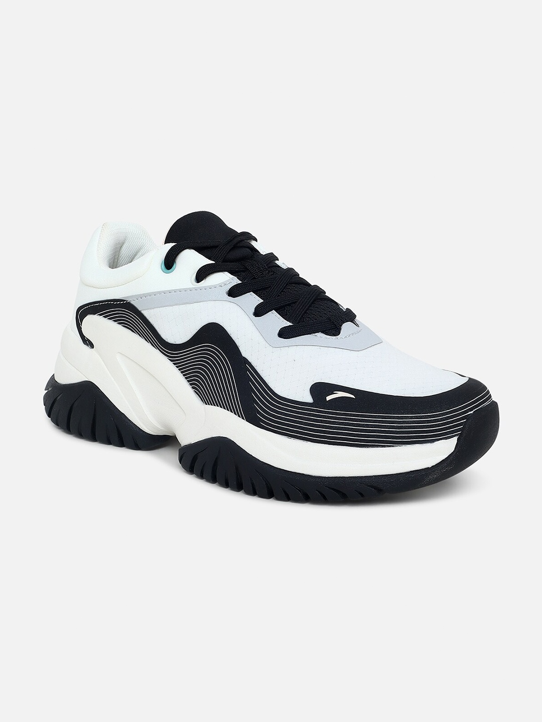 

Anta Women White & Black Mesh Running Non-Marking Shoes