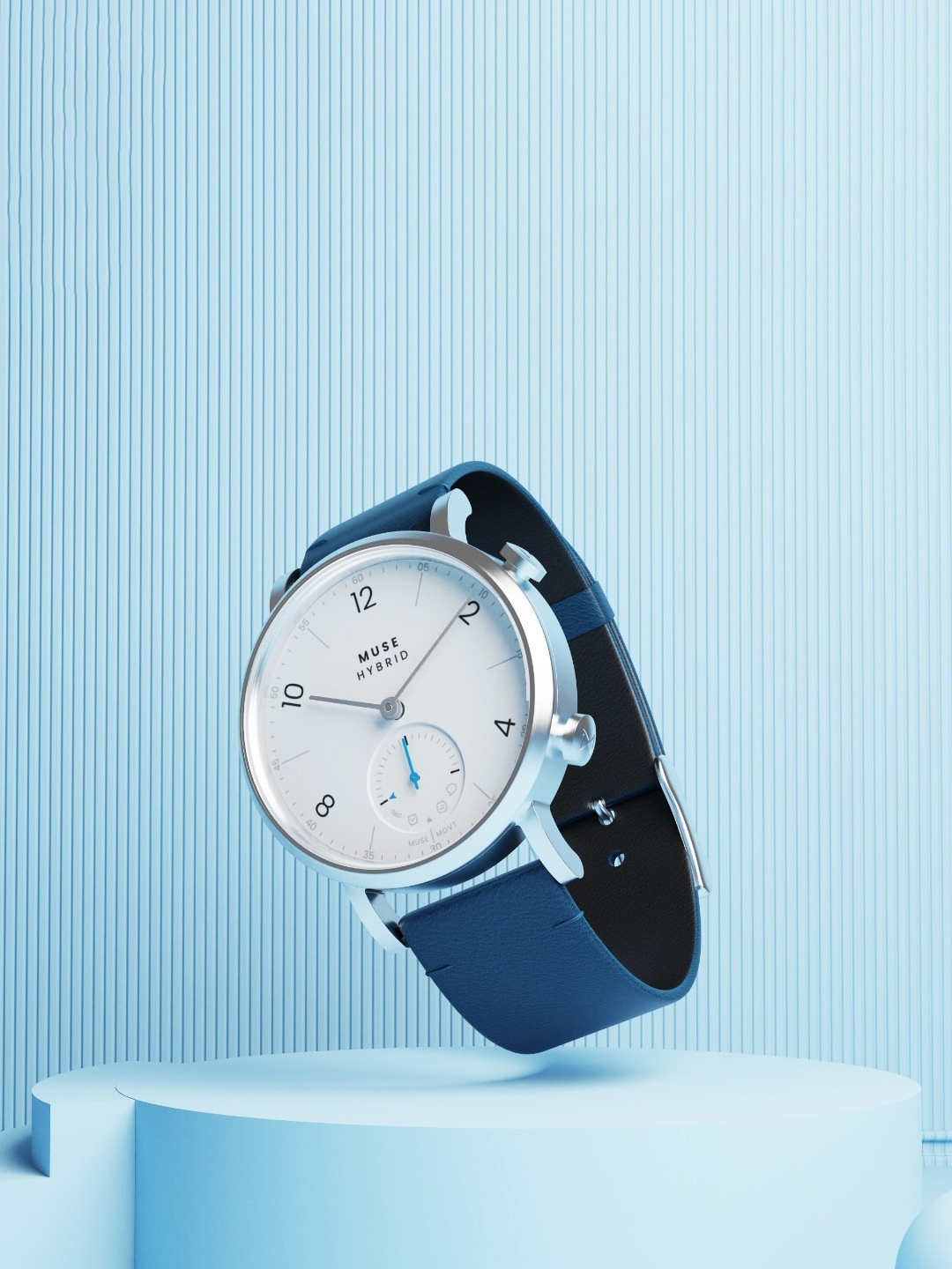 

MUSE Unisex White Dial & Black Straps Analogue Watch