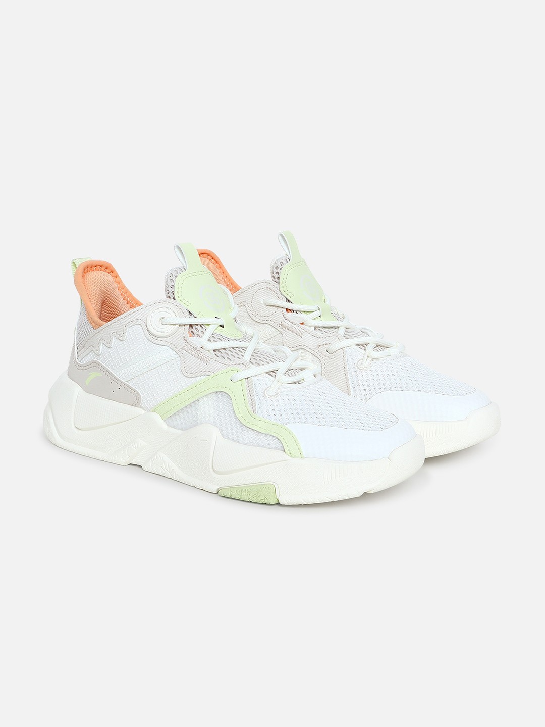 

Anta Women Beige Lace-Up Sneakers