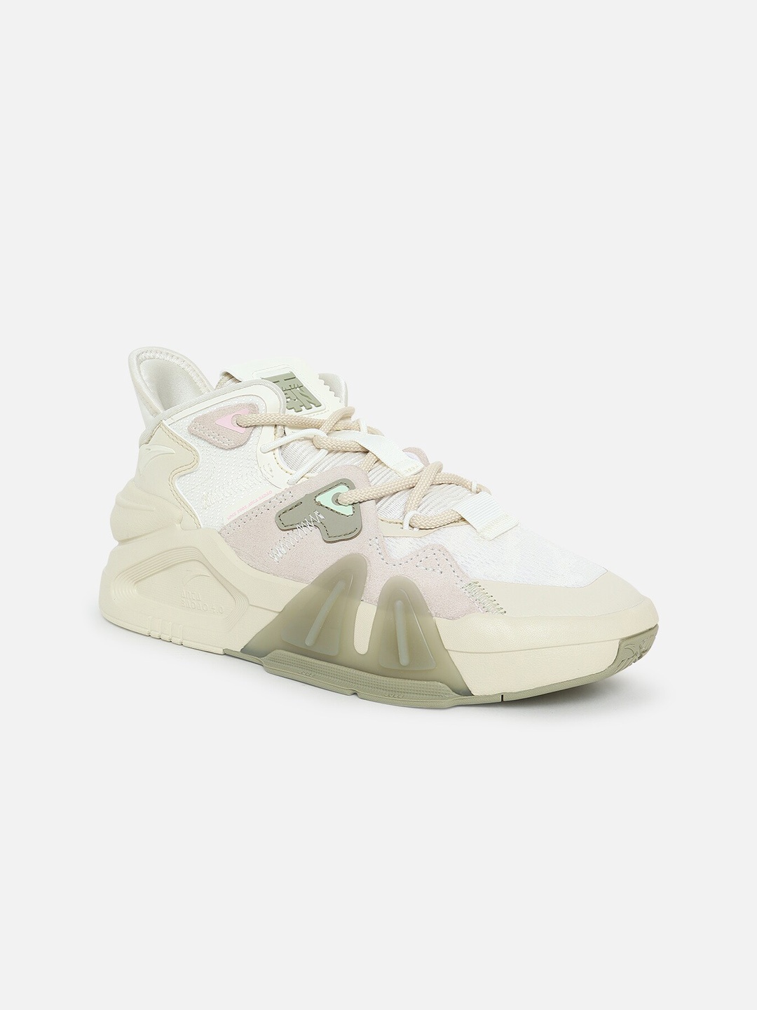 

Anta Women Beige Colourblocked Sneakers