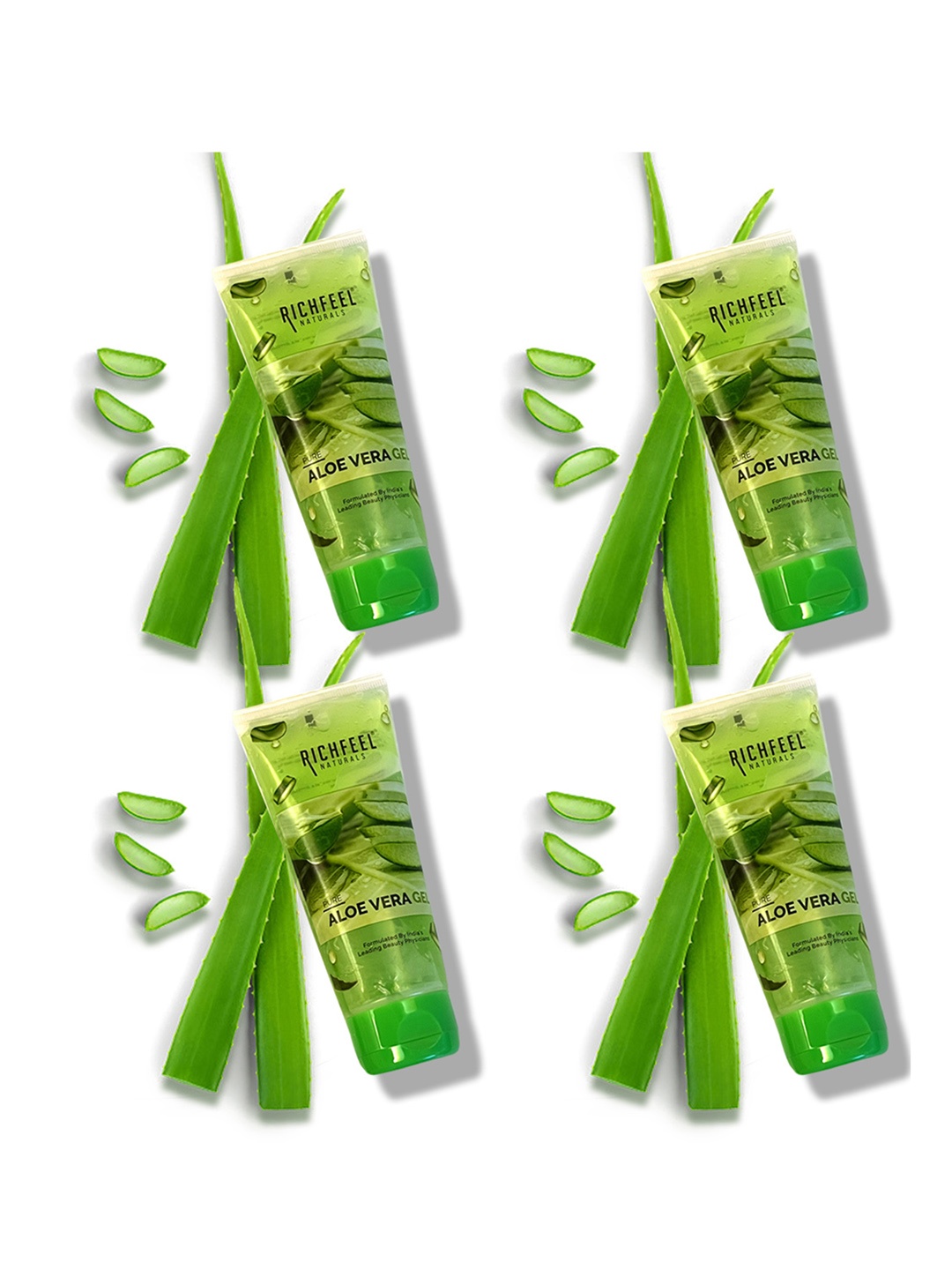 

Richfeel Set Of 4 Pure Aloe Vera Gel 400ml, Na