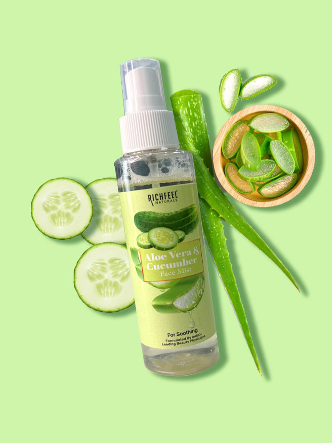 

Richfeel Unisex Aloe & Cucumber Face Mist 100 ml, Na