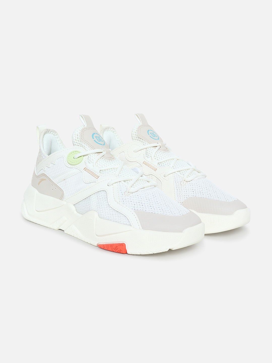 

Anta Men Beige Colourblocked Sneakers
