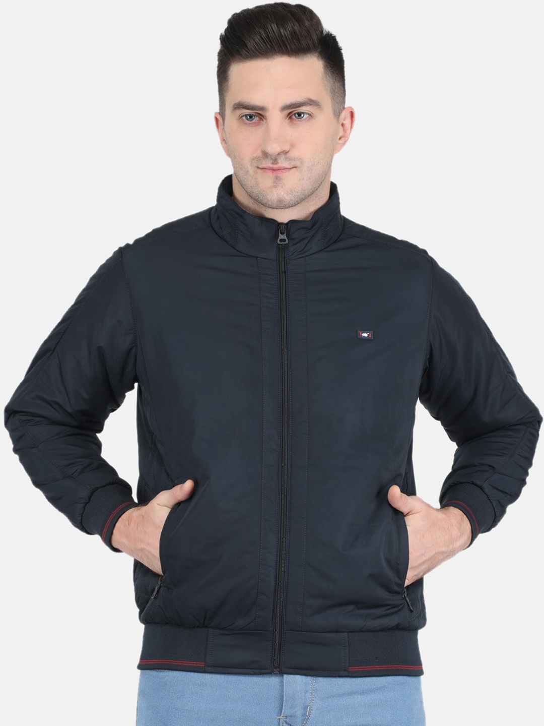 

Monte Carlo Men Navy Blue Bomber Jacket