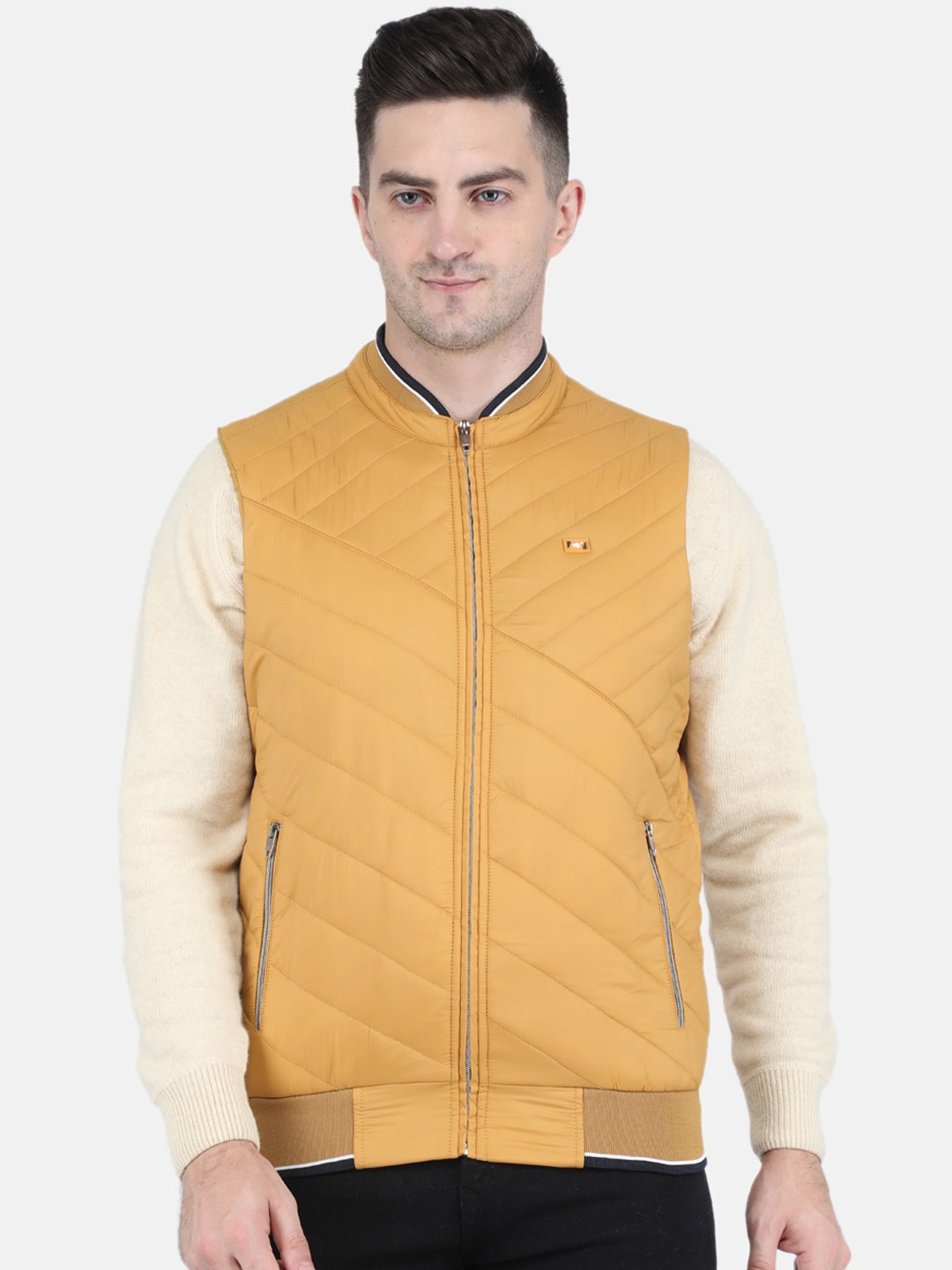 

Monte Carlo Men Yellow Bomber Jacket