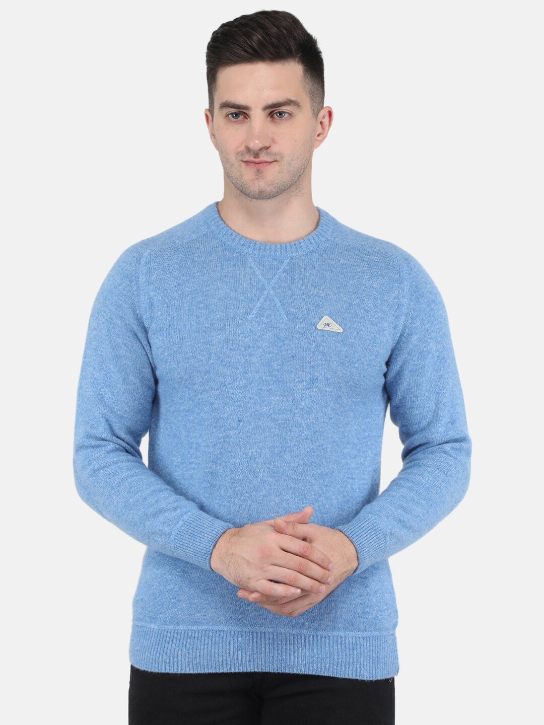 

Monte Carlo Men Plus Size Ribbed Pullover, Blue