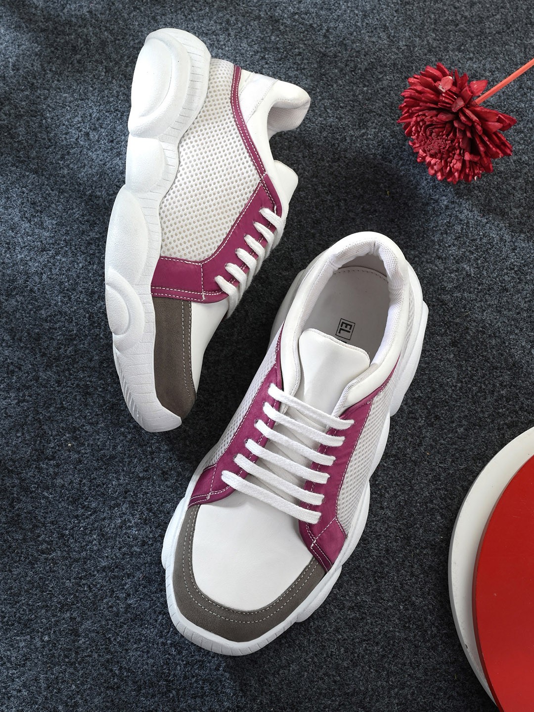 

El Paso Women Colourblocked Sneakers, Pink