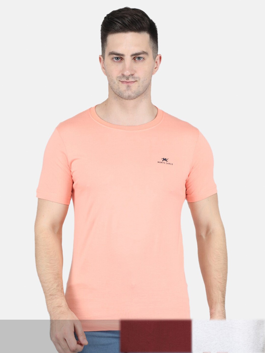 

Monte Carlo Men T-shirt Pack of 3, White