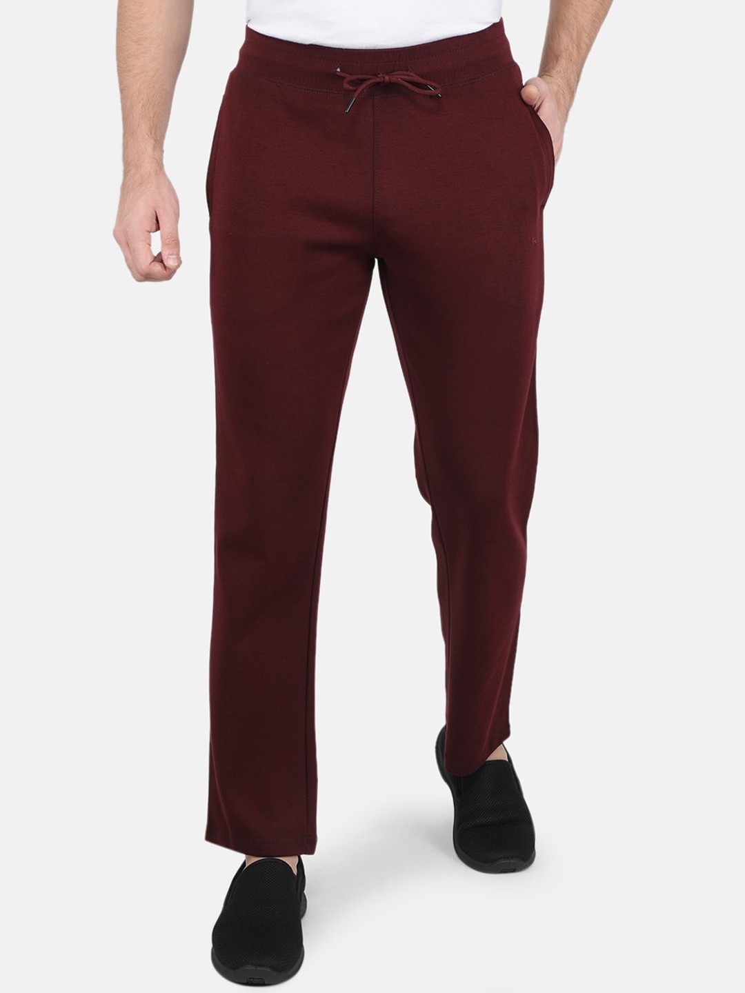 

Monte Carlo Men Maroon Solid Track Pants