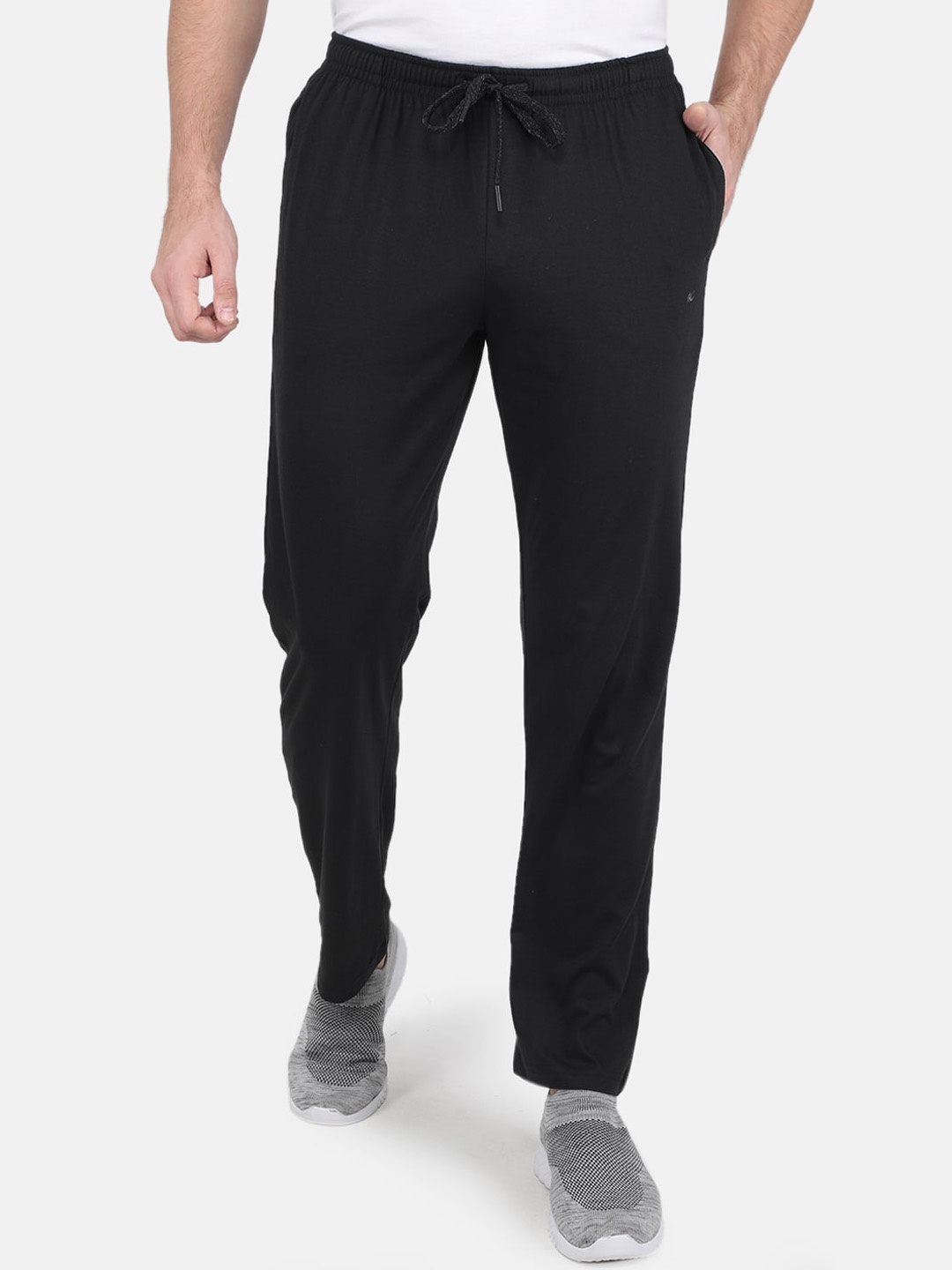 

Monte Carlo Men Solid Track Pants, Black