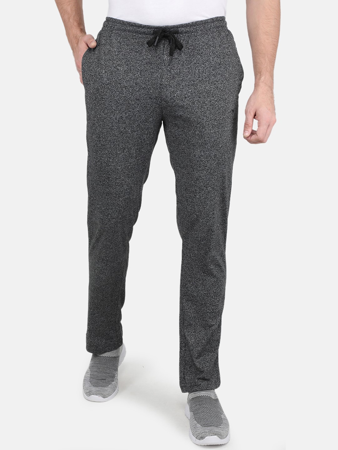 

Monte Carlo Men Black Solid Track Pants, Grey