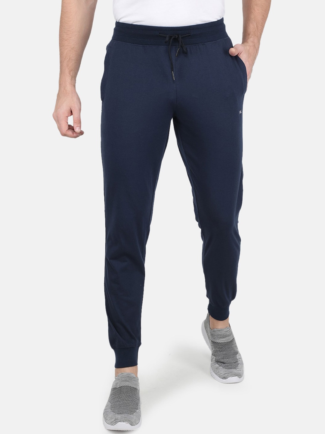 

Monte Carlo Men Navy Blue Solid Joggers
