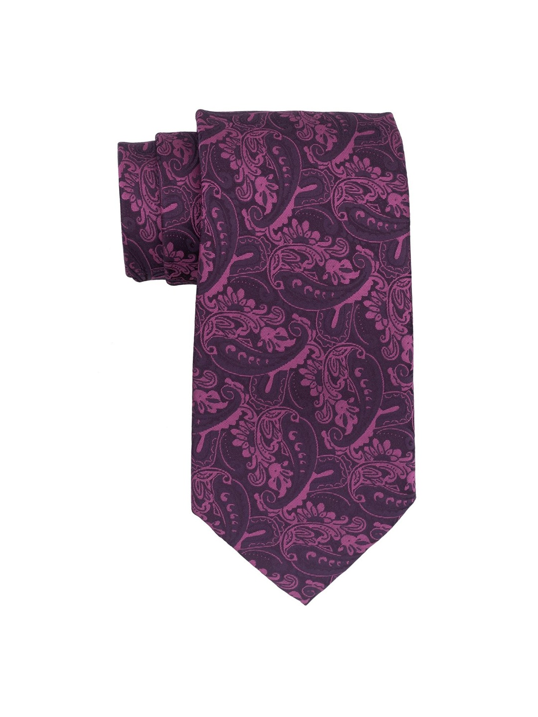 

The Tie Hub Men Purple Printed Ascot Tie