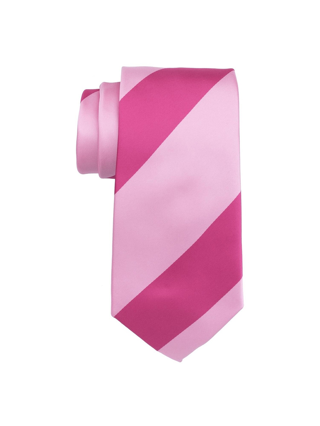 

The Tie Hub Men Pink Striped Broad Tie