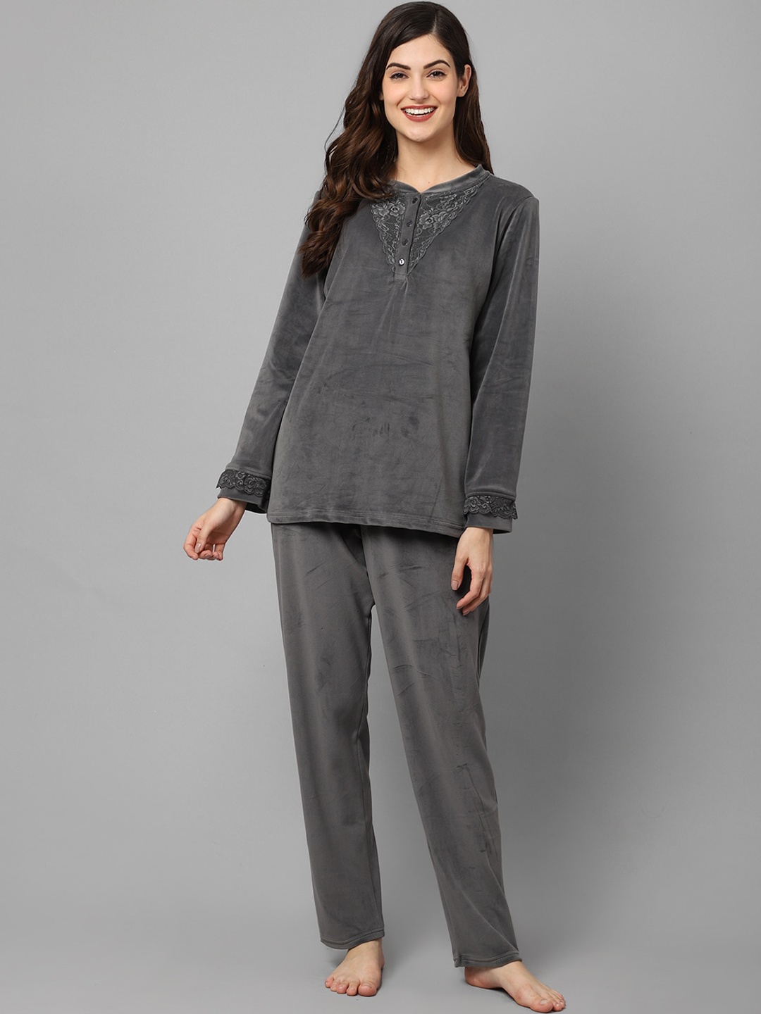 

Kanvin Women Charcoal Night suit