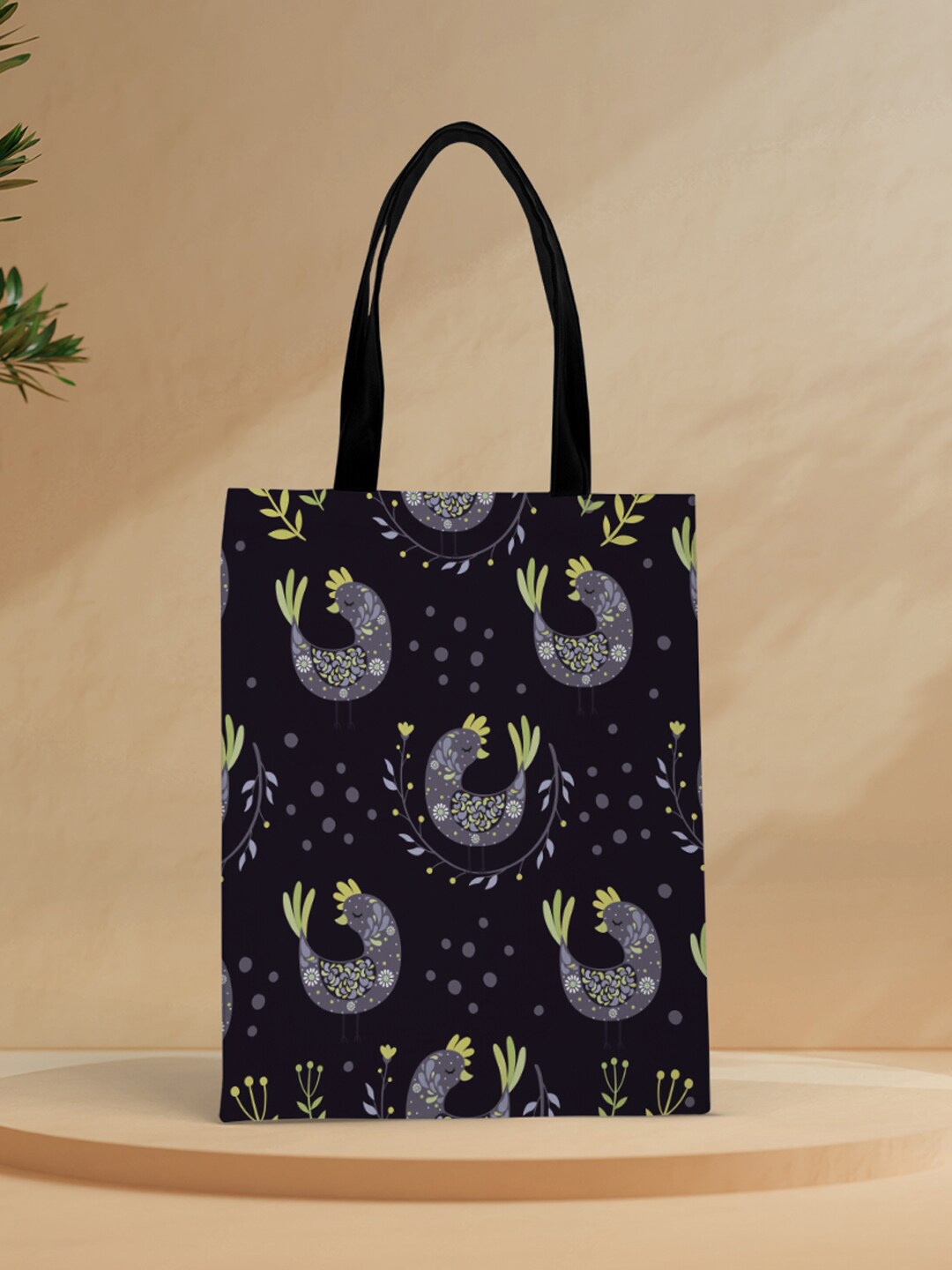 

Crazy Corner Purple Printed Shopper Tote Bag