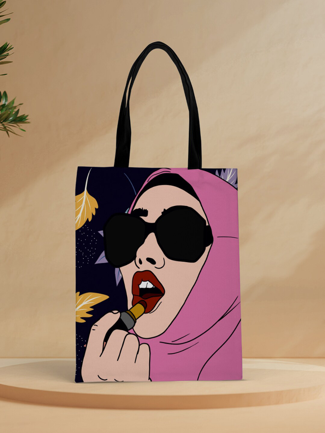 

Crazy Corner Pink Printed Shopper Tote Bag