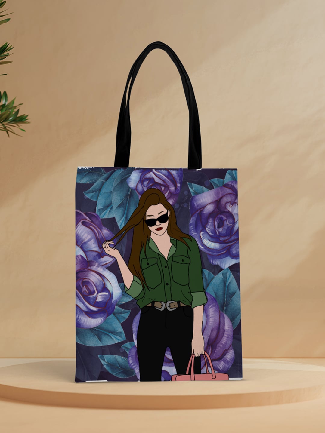 

Crazy Corner Woman Printed Shopper Tote Bag, Multi