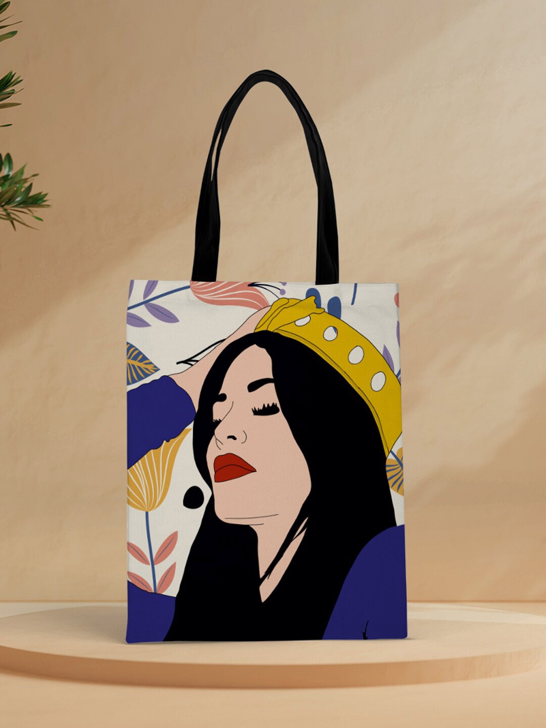 Crazy Corner Woman Printed Structured Tote Bag, Multi
