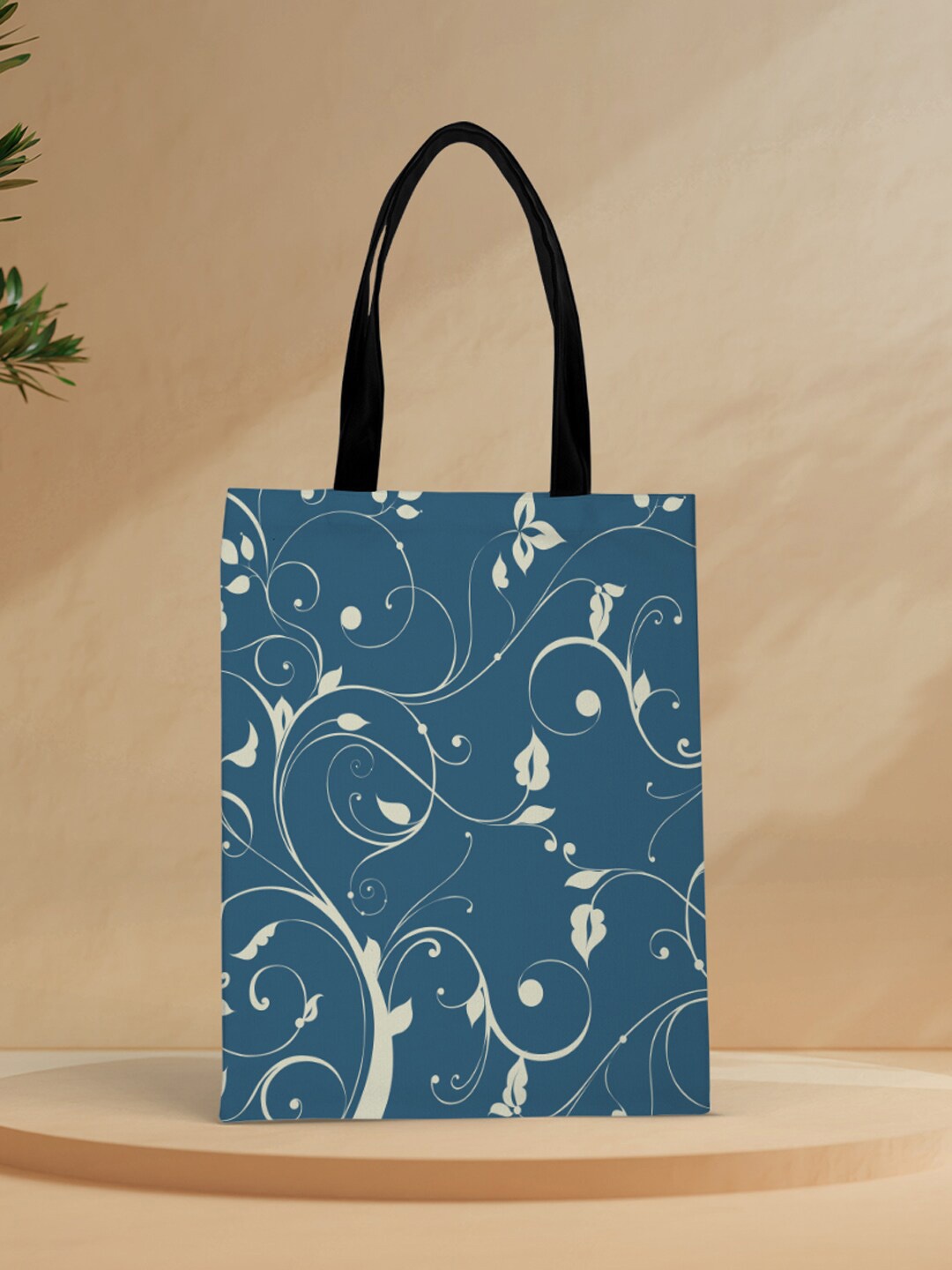 

Crazy Corner Women Blue Printed Shopper Tote Bag