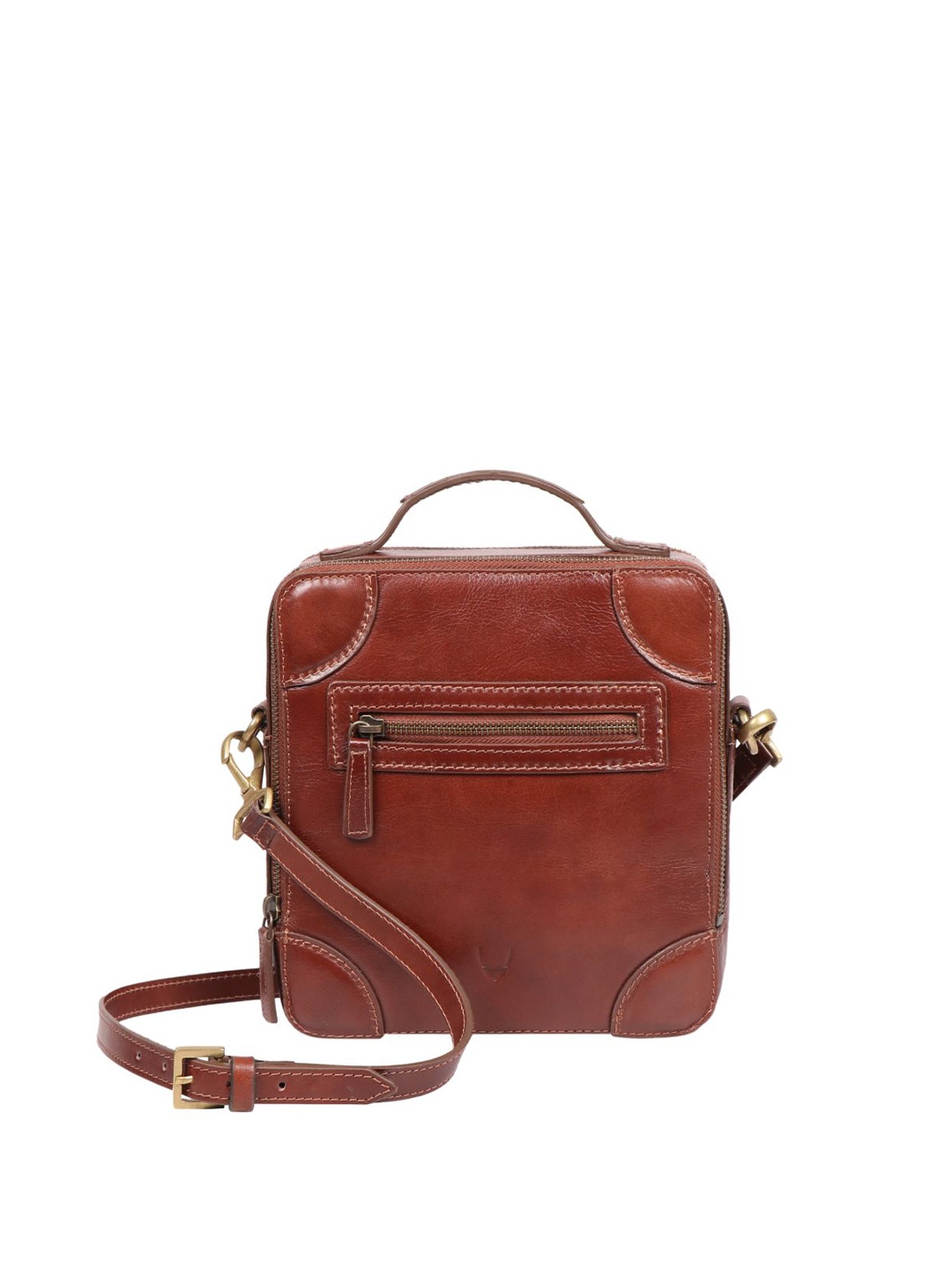 

Hidesign Men Tan Messenger Bag