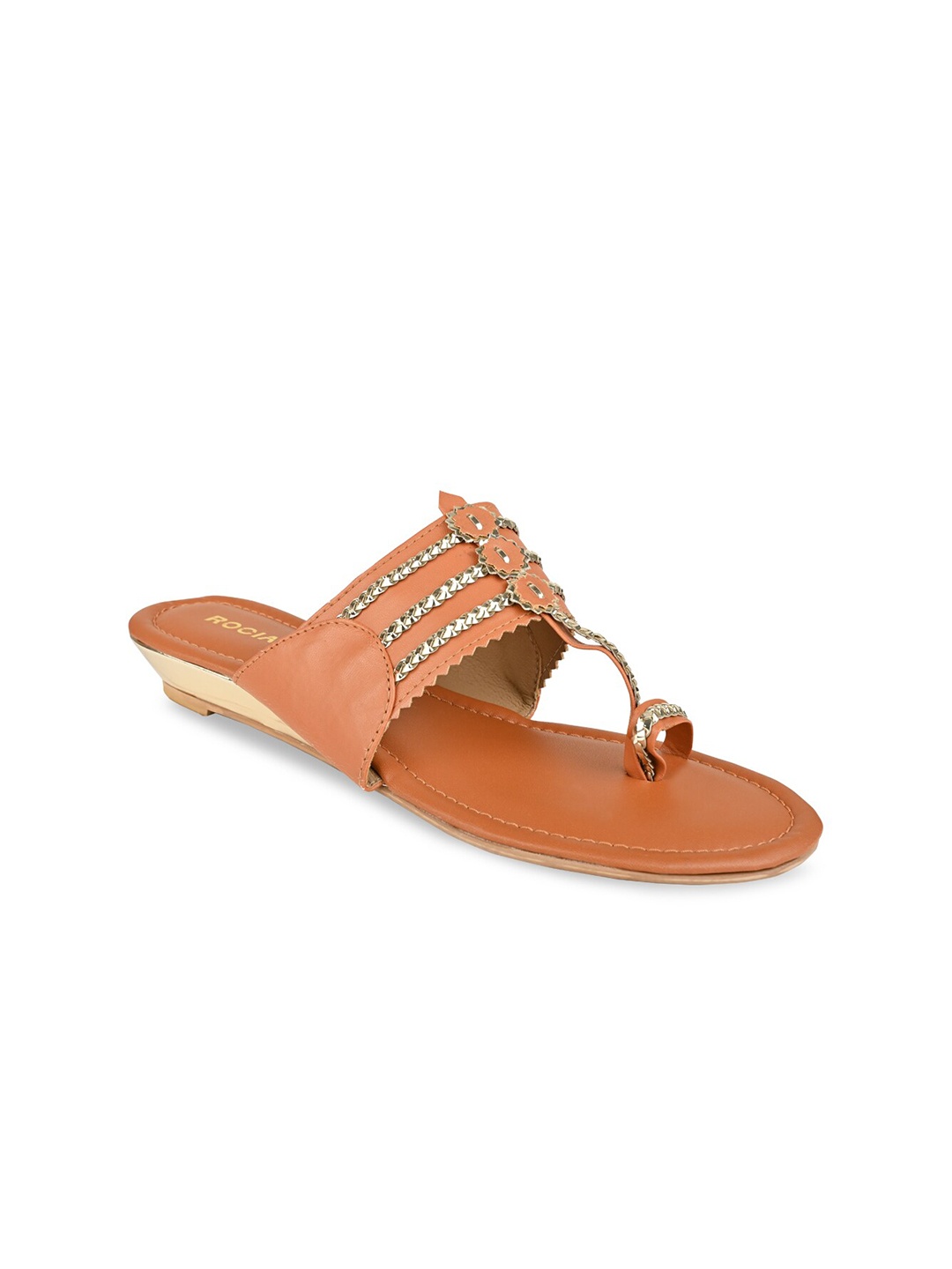 

Rocia Women Tan Ethnic One Toe Flats