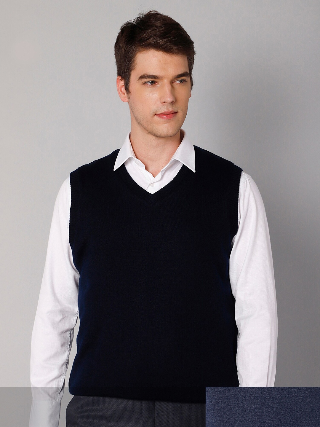 

Cantabil Men Blue Sweater Vest